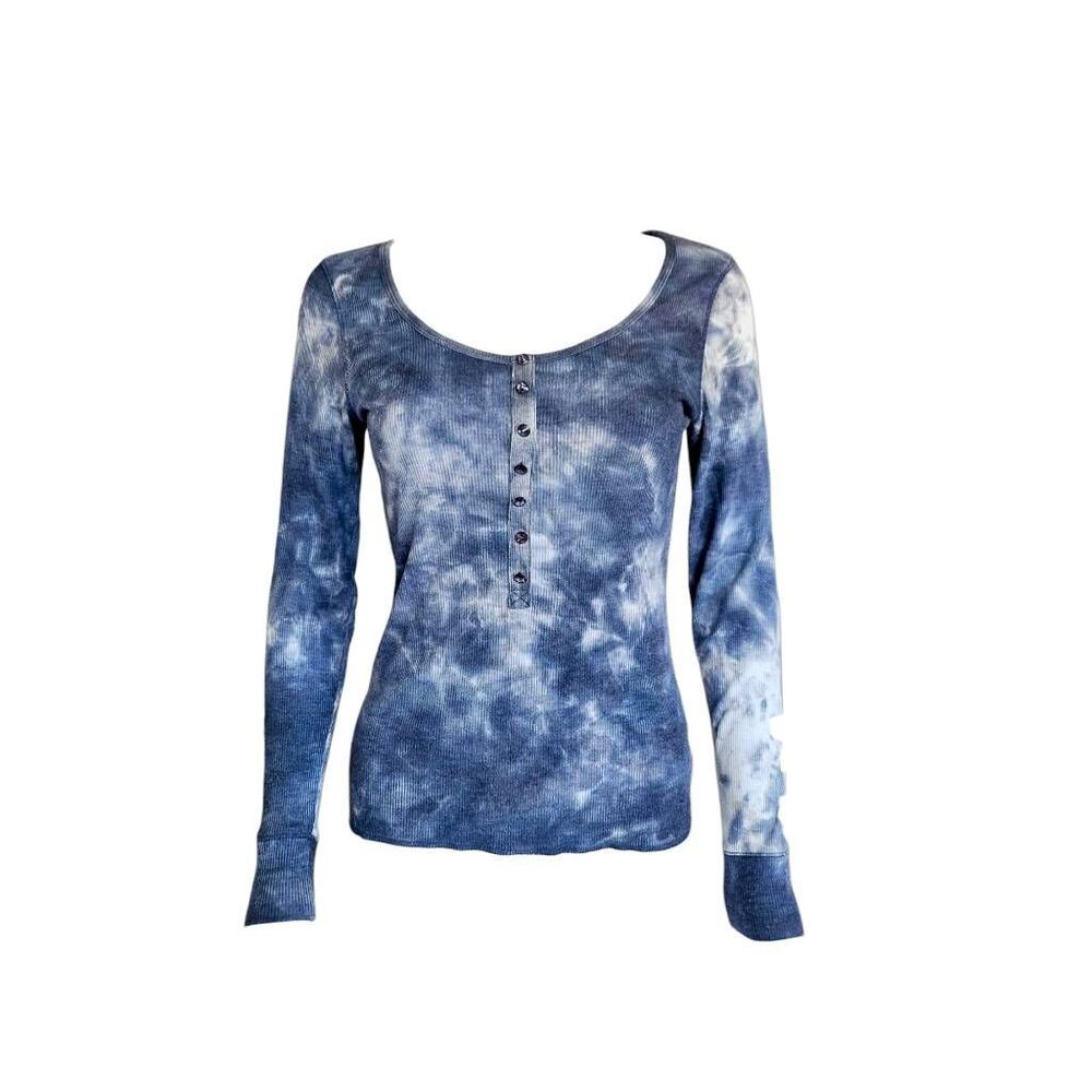 y2k grunge patterned henley
